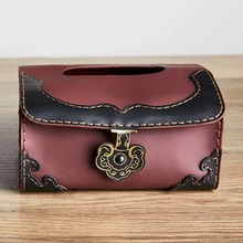 Модные домашние тапочки из натуральной кожи, Авто Коробка с одноразовыми салфетками Бумага чехол Полотенца чехол Крышка