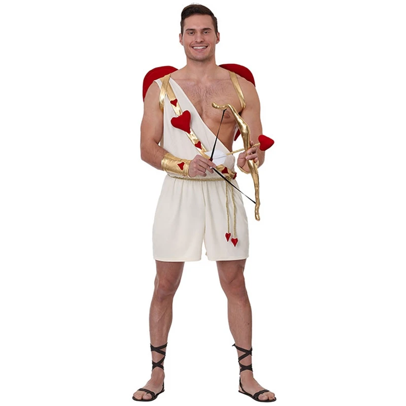 Adult Men Cupid Costume Love God Fancy Dress Anime Cosplay Kits New Design Movie Halloween Wing Ornament | Тематическая одежда и