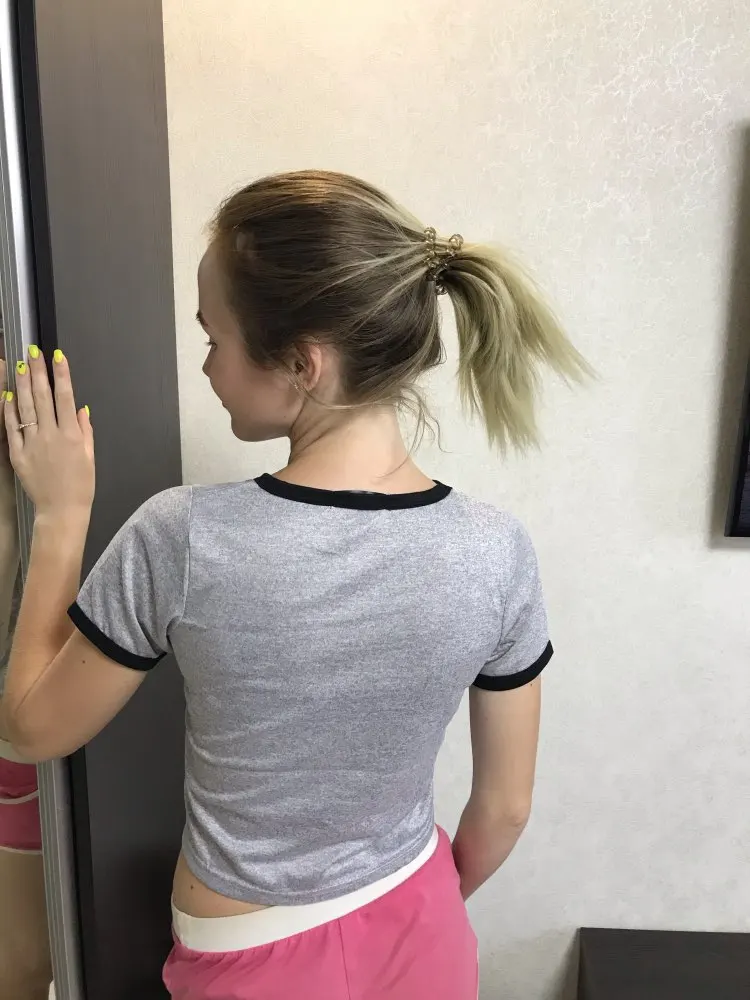Женская футболка с коротким рукавом принтом инопланетянина|Футболки| |