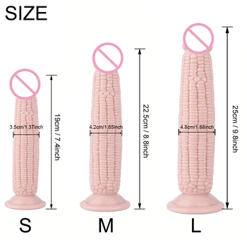 Big Dildo Huge Corn Dildo Fruit Toys With Suction Cup Sex Toys For Women Big Anal Plug Flirting Masturbation Products Sex Shop 6