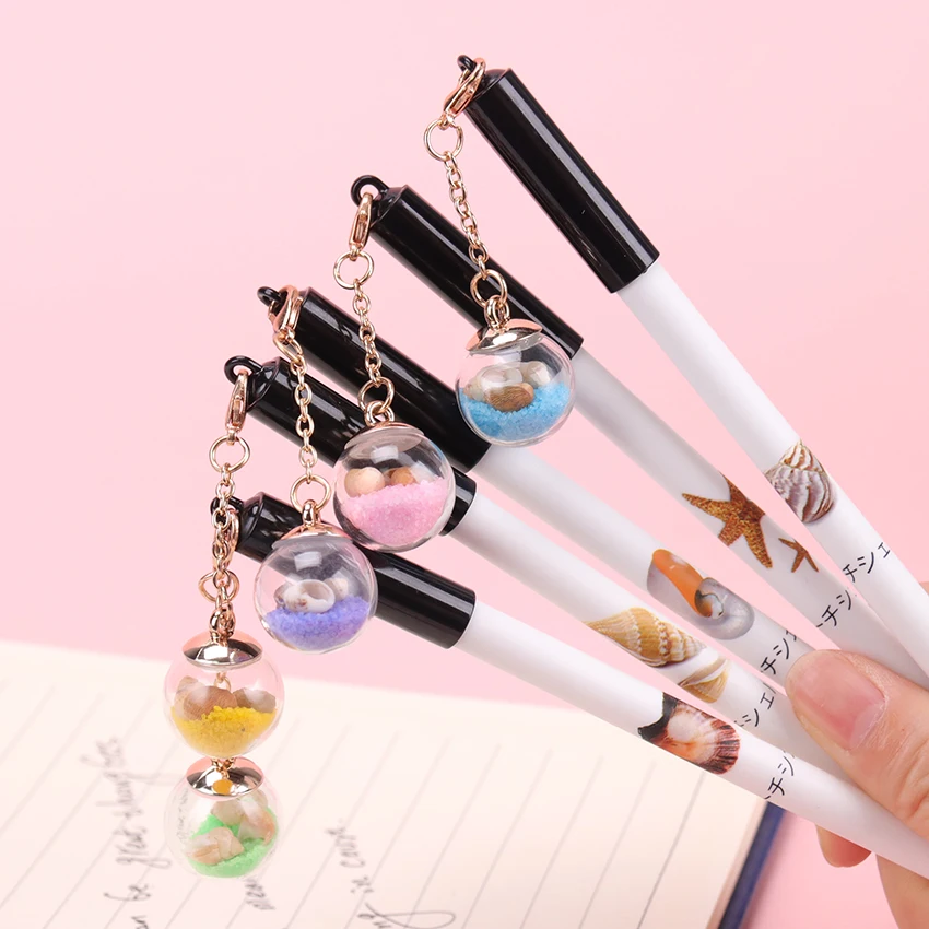Wish Bottle Pen Starfishs серия подвеска 0,5 мм черные гелевые чернильные ручки канцелярские школьные принадлежности Canetas 1 шт