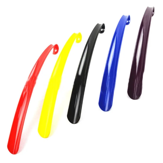 1 шт случайный цвет Shoehorn Экстра длинная пластиковая ложка для обуви для удаления нетрудоспособности улучшение подвижности гибкий рожок для обуви