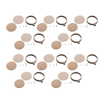 

10X DIY Mini Embroidery Hoop Frame - Miniature Embroidery Hoops - DIY Tiny Hoop Kit - Mini Hoop Frame - DIY Necklace Tiny