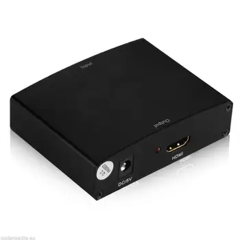 

DigiYes 1PCS Portable 5W RCA Female-Female Component Video YPbpr RGB and R/L Audio To HDMI HDTV Converter Durable Newest
