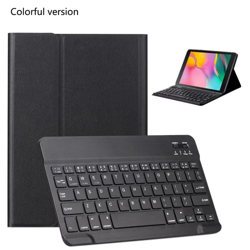 7 цветов Bluetooth клавиатура с подсветкой для samsung Galaxy Tab A Bluetooth клавиатура 10,1 дюймов SM-T510/T515 кожаный чехол