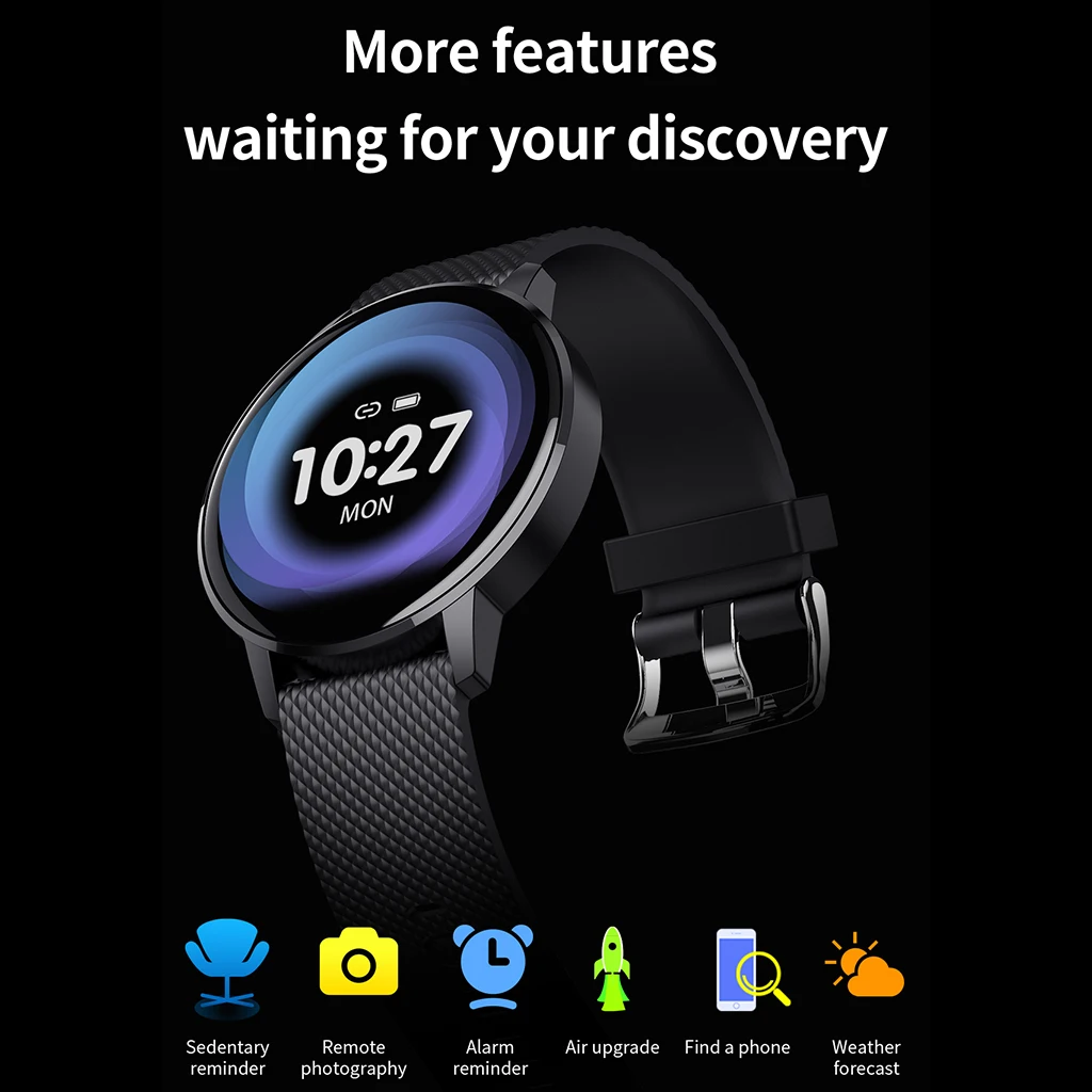 T4 Women Smart Watch Men Heart Rate Blood Pressure Monitor fashion sport watch Fitness tracker Wristwatch for Android or IOS