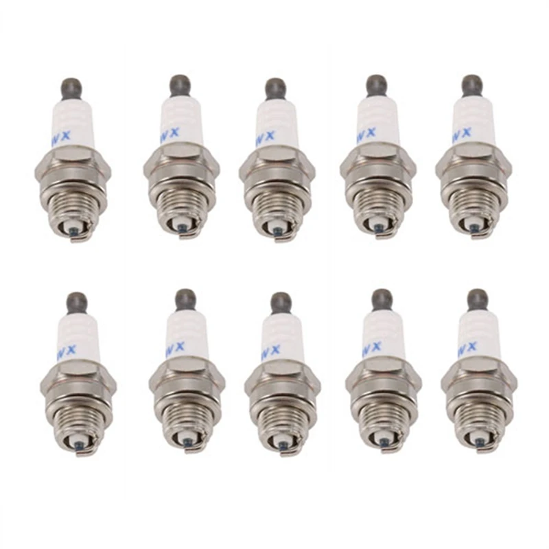 10Pcs Mini Lawn Mower Spark Plug L7Tc Br2Lm For Briggs Stratton Motors
