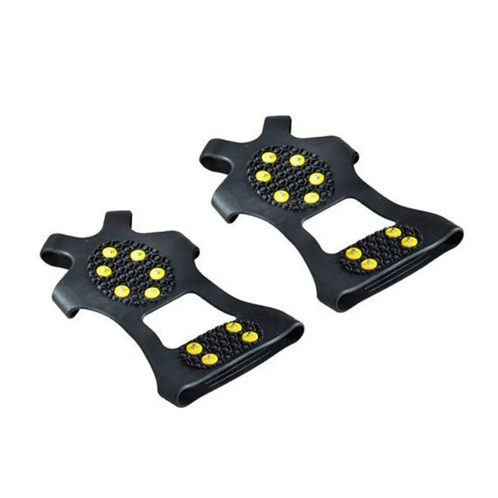 1 пара ледяным скалам! Открытый 8-зубы противоскользящие зимние ледяным скалам! Альпинизм Пеший Туризм практичный сцепление шипованные ботинки скоба