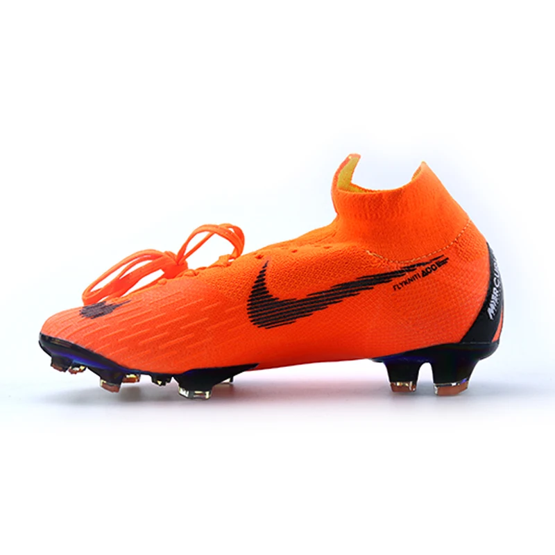 orange NIKE VAPOR 13 ELITE FG Обувь для футбола Новая переменная Superfly 7 мужчин высокого assassin новые футбольные бутсы новое поступление - Цвет: orange