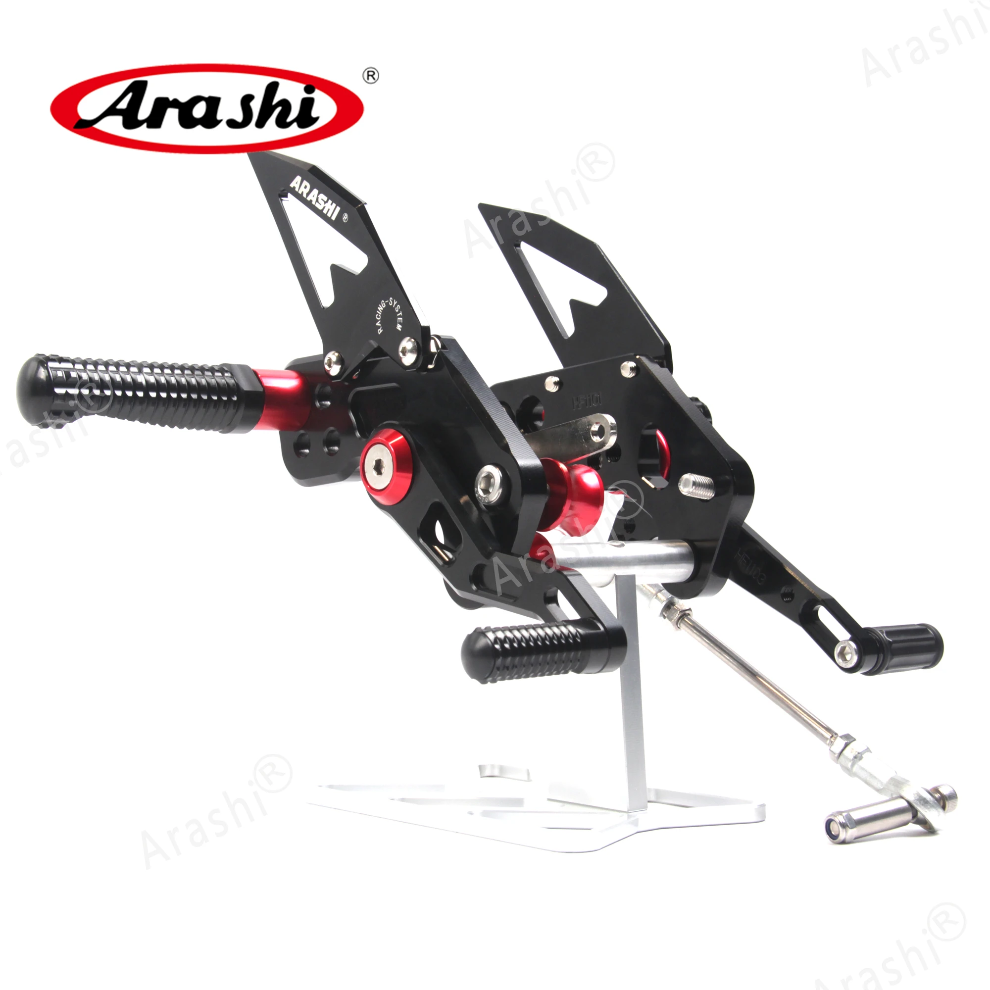 Arashi CNC регулируемый Rearset для KAWASAKI Z125 Z125-Pro подножки задние алюминиевые мотоциклетные