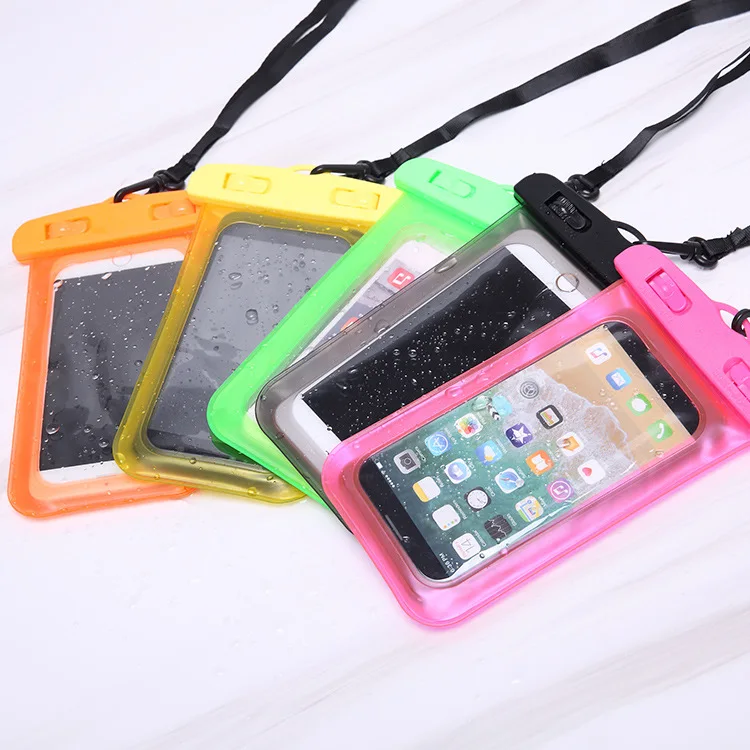 

6 Inches (Inch) PVC, TPU Cellphone Waterproof Case, Transparent Waterproof Cellphone Bag, Neck Hanging Waterproof Cover