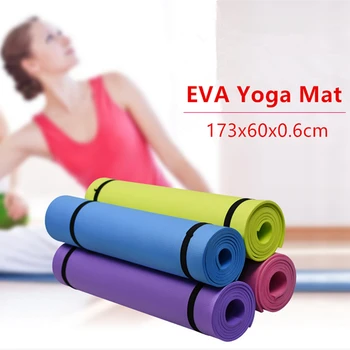 

173*60*0.6cm EVA Yoga Mat Non-slip Fitness Slim Yoga Gym Exercise Mats Sports Pilates Dance Mat