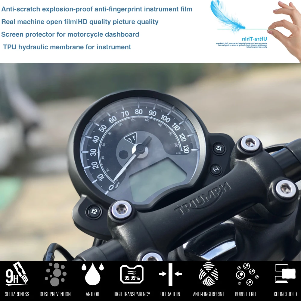 Motorcycle Screen Protector For Triumph Bobber (Black) /Street Scrambler