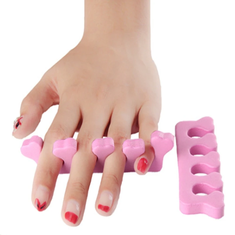 2pcs = 1pair Toe Separators Finger Foot Sponge Soft Gel UV Tools Salon Polish Manicure Pedicure Nail Art Tools F413 nail art tools toe separators toe spreader finger toe separator