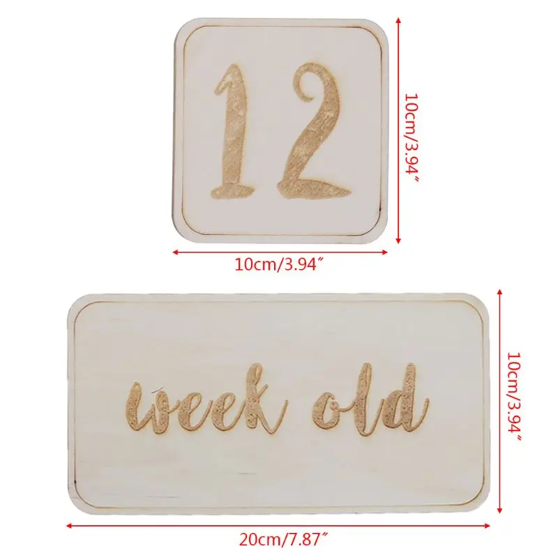 15 Pcs/Set Milestone Baby Memorial Cards Unique Memory Discs Photography Photo Props Decor Newborns Gifts D08C