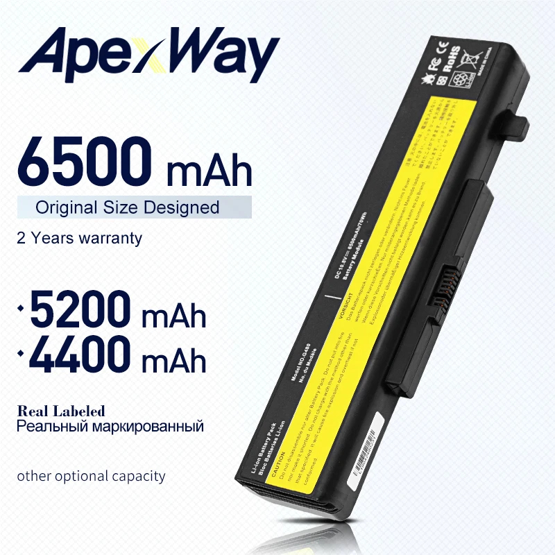 Аккумулятор ApexWay 6 ячеек для Lenovo ideaPad G400 G480 G485 G500 G580 G585 Y480 Y480N Y480P Y485 Y485N Y485P Y580 Y580N Y580P