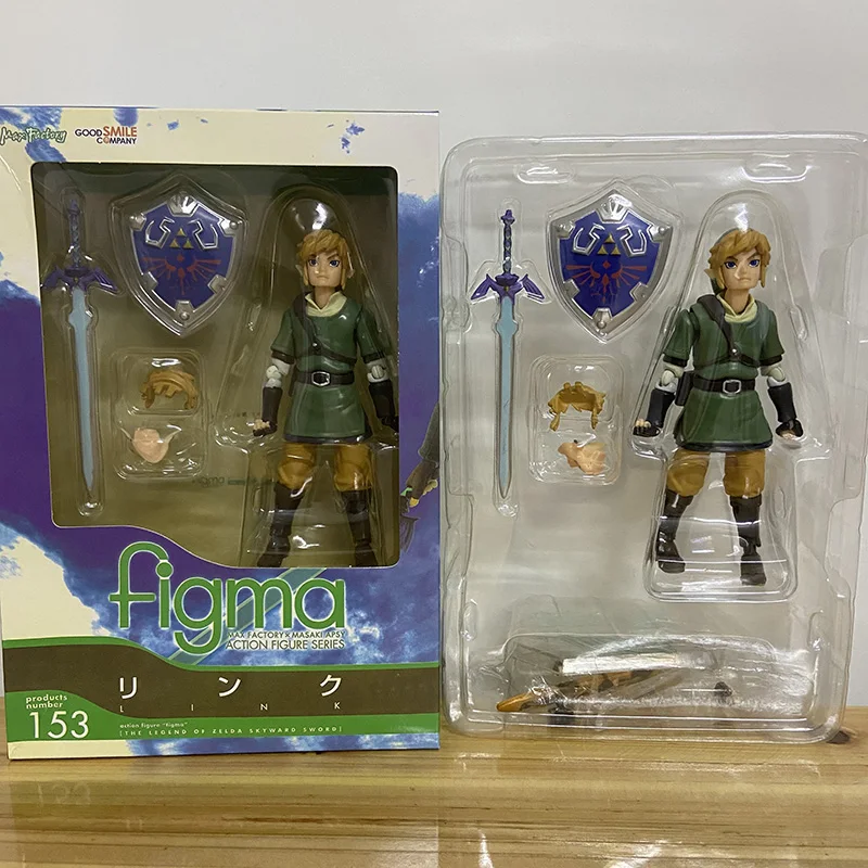 Legend of Zelda Link PVC Figure Juguete Face Changable Collection 