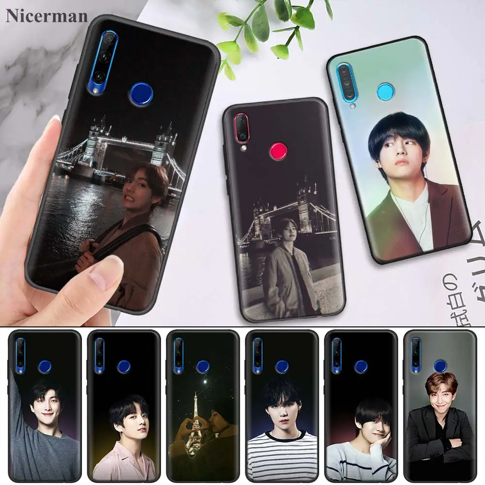 

Kpop Kim V Taehyung Silicone Case for Huawei Honor 8X 8C 8A 8S 9 10 9X 20i V20 Lite Pro Y7 Y6 Y5 Y9 2018 2019 Play Enjoy 9E 9S