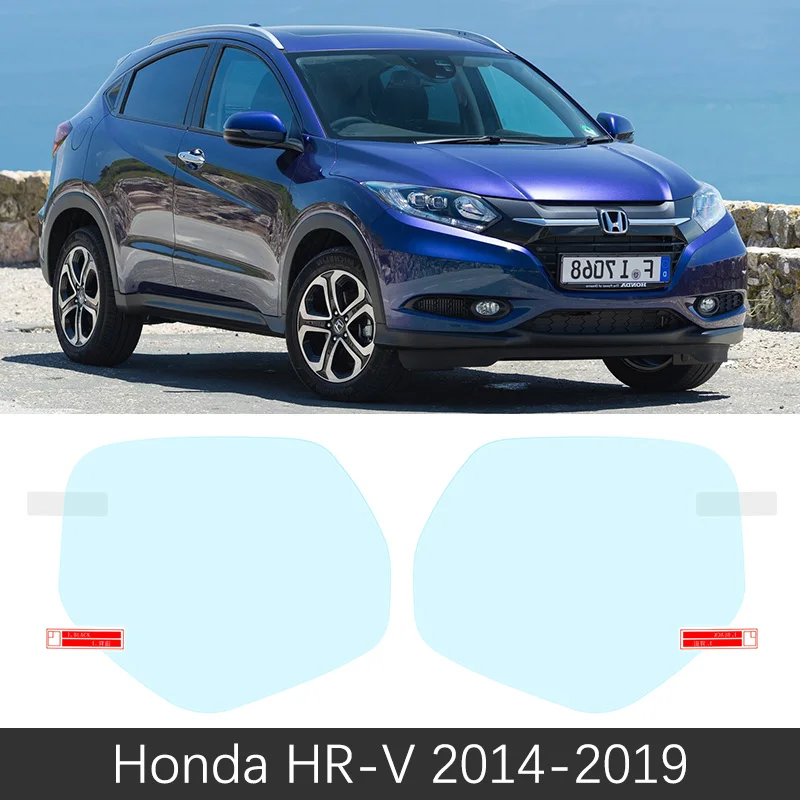 Для Honda HR-V Vezel HRV HR V~ полное покрытие зеркало заднего вида противотуманные непромокаемые противотуманные пленки аксессуары - Название цвета: HR-V 2014-2019