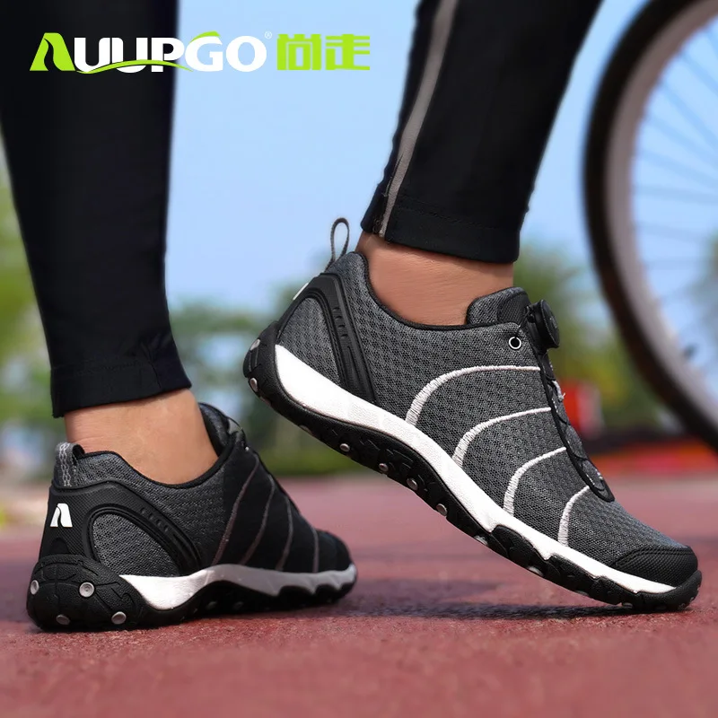 Original AUUPGO New Non-locking Cycling Shoes Road Bike Mtb Shoes Women Outdoors Leisure Cycling Ultralight Breathable