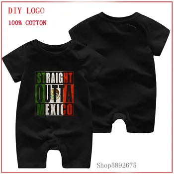 

Straight Outta Mexico printed romper Hot Sale Baby Clothes Rompers Newborn Cotton Boy and girl Clothing Jumpsuit Infant Clothing