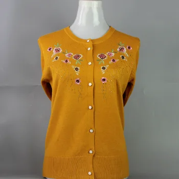 

Knit Female Cardigan New 2020 Autumn Fashion Woman Small Shawl Embroidered Floral Cardigans Sweaters Coats Spring Pull Femme Top
