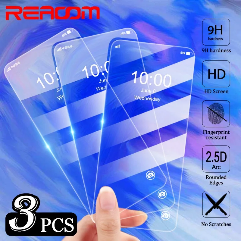

3pcs Tempered Glass For Huawei Honor 20 Pro 10 10i 9 8C 8X Lite Cover Screen Protector 9H Glass For Huawei P20 Pro P30 Lite 2019
