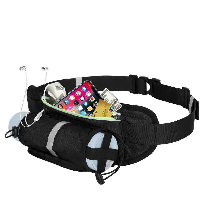 

SOURCE Factory Direct Supply Outdoor Fitness Sports Recessed Bottle Waist Pack Multi-functional Body Hugging Running Bottle Wais