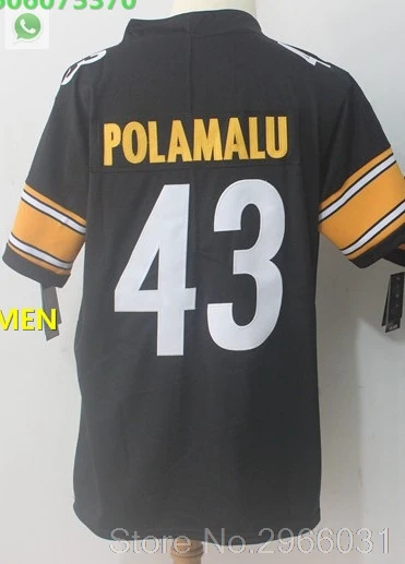 Steelers A+++ Качественная мужская футболка для взрослых 36 Jerome Bettis 32 Franco Harris 12 Terry Bradshaw 21 Haden - Цвет: For men