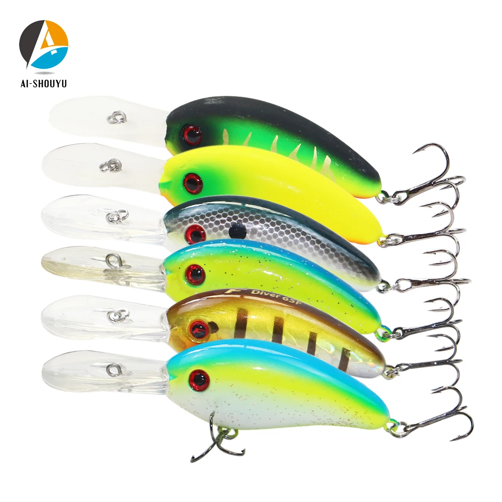  AI-SHOUYU 1pc Swim Crank Fishing Lure Artificial Hard Baits 10cm/16g Crankbait Jerkbait Wobbler Fis