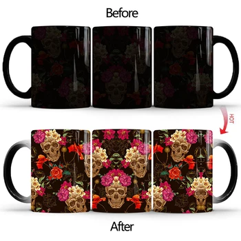 

1Pcs 350ml New Creative Ceramic Mugs Coffee Mugs Milk Mugs Magic Mugs Color Changing Mugs Best Gift for Children Kids Friends
