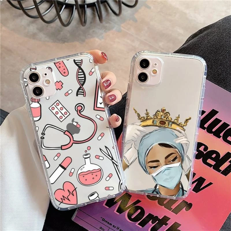 apple iphone 13 case Nurse Medical Medicine Health Heart Phone Case Transparent for iPhone 11 12 13 mini pro XS MAX 8 7 Plus X SE 2020 XR 13 case