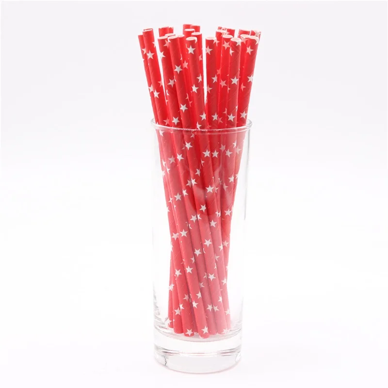 New Poker Party Christmas Set PARTY Birthday Products Decorative Tableware Paper Cup Paper Tray - Цвет: Straw25pcs