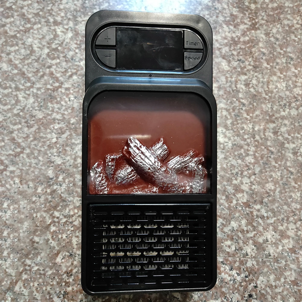 Цифровой обогреватель DisplayFlame вентилятор с дистанционным управлением Электрический обогрев грелка Мини Воздушный обогреватель реалистичный пламенный электрический пульт дистанционного управления