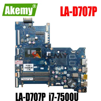 

914598-601 914598-501 914598-001 LA-D707P For HP Notebook 15-AY 15-AC series Laptop Motherboard with i7-7500U CPU