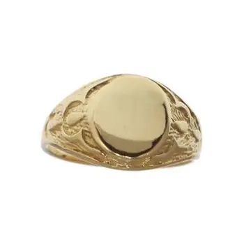 

18-carat yellow gold cadet stamp with engraved arm