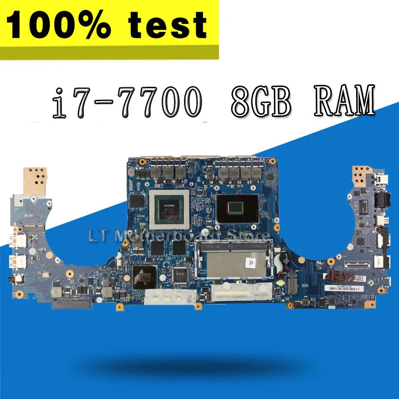 GL502VT материнская плата i7-7700HQ 8G для ASUS GL502 GL502VY GL502VS GL502VM материнская плата для ноутбука GL502VT материнская плата обмен