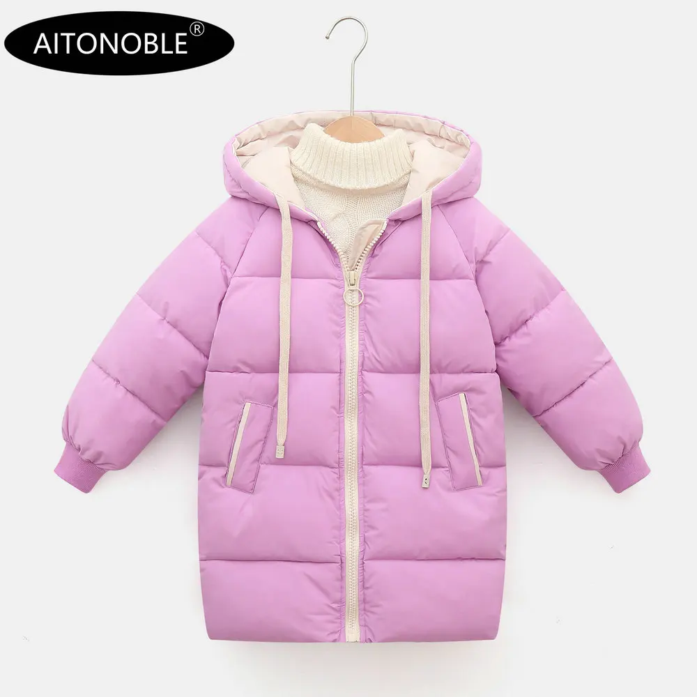 NEW ARRIVAL Aitonoble New Kids Down Jacket Parkas Children Down Coats and Parkas Coat with Guitar Bag