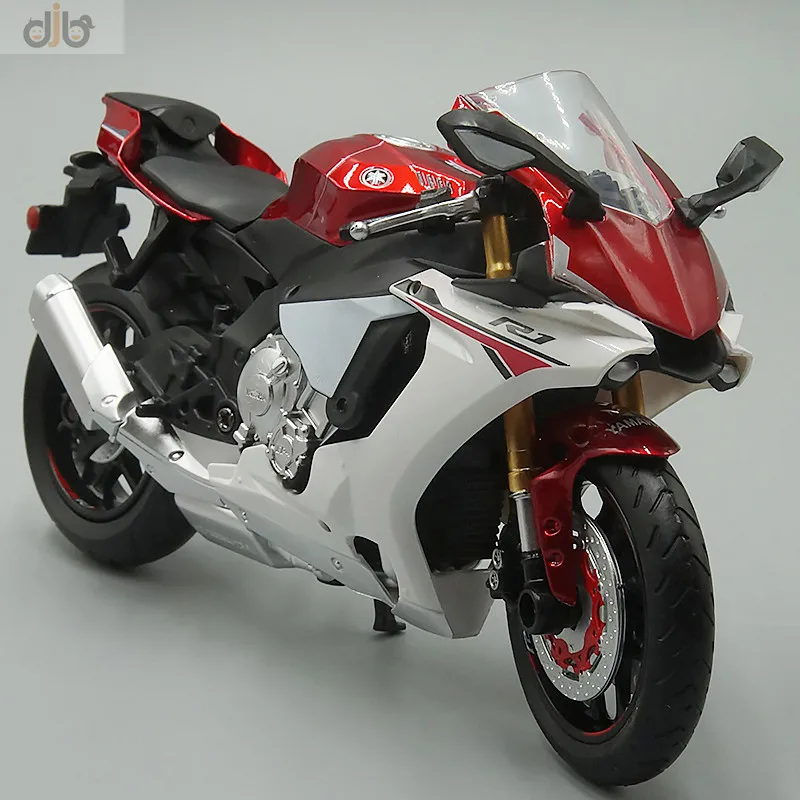 1:12 литья под давлением модель мотоцикла Игрушка F Yamaha YZF R1 Спорт велосипед