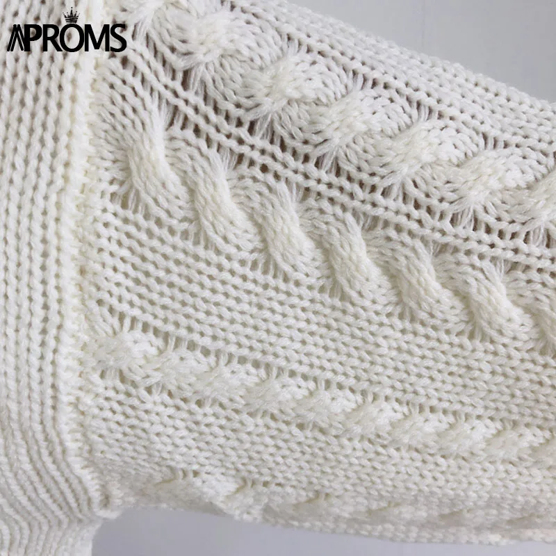 Aproms, элегантный вязаный свитер с рукавом летучая мышь, пуловеры, женские зимние однотонные свободные свитера, женские осенние уличные джемперы
