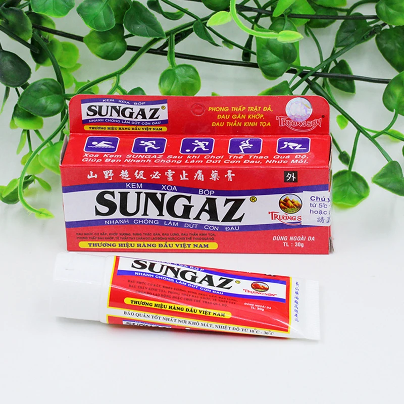 Vietnam Sungaz Sprain для плеч, шеи, головы, живота, талии, рук и ног боли. Расслабьте все тело 65 г/шт