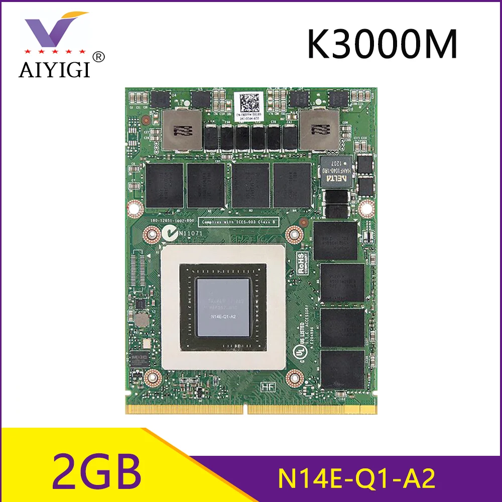 Quadro K3000M K3000 GDDR5 2GB Video Graphics Card N14E-Q1-A2 For iMac Dell M6700 M6800 HP 8760W 8770W 100% Test Well | Компьютеры и