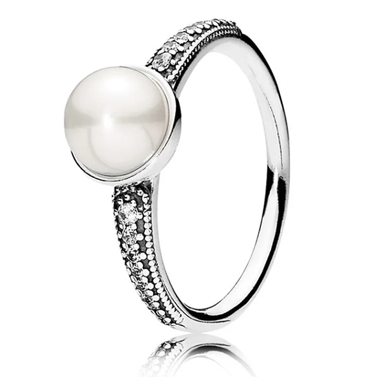 Классическое сияющая капля светящееся кольцо 925 пробы Серебряное кольцо с подписью для женщин Свадебное ювелирное изделие "сделай сам" в Европе
