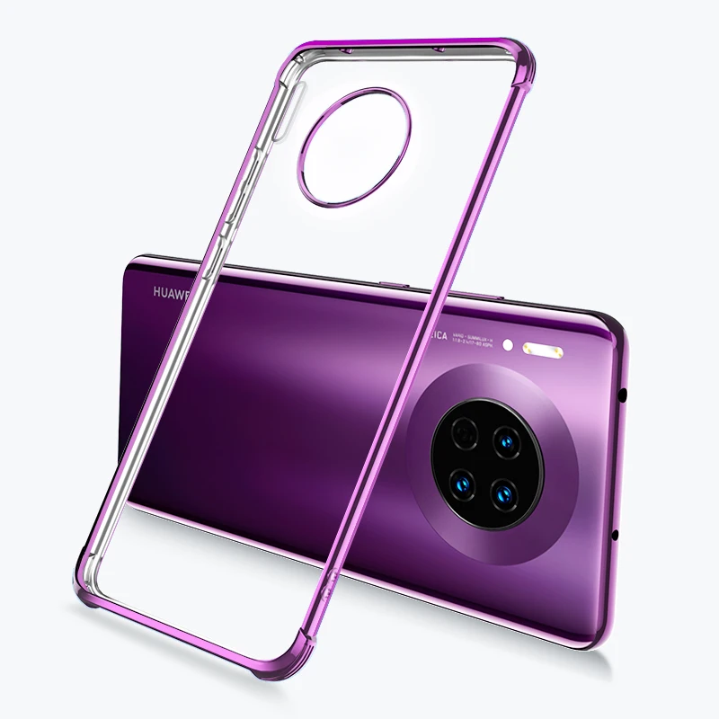 Роскошный противоударный чехол для huawei mate 30 Pro Мягкий силиконовый 30Pro прозрачное