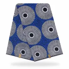 Анкара Африканский воск печати настоящий воск с фабрики хлопок 6 ярдов для платья вечерние Diy Швейные материалы 092309