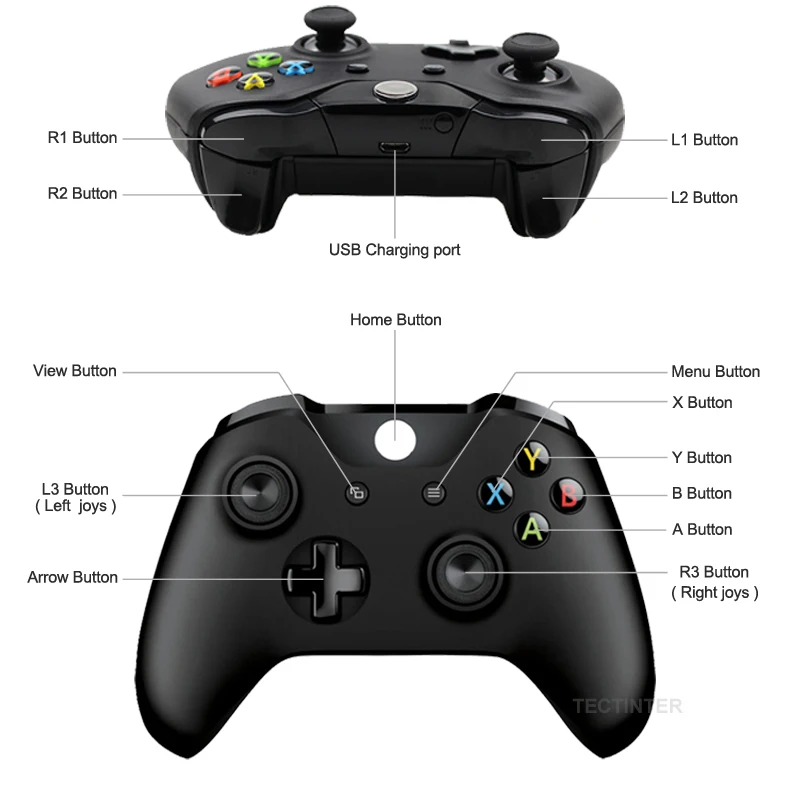 R1 On Xbox Controller Wireless Gamepad For Xbox One Controller