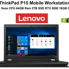 Senior Lenovo ThinkPad P15 MobileStation Powerful Intel Xeon W-10885M i9-10855H  64GB Ram 8GB Video 2TB SSD 15.6 Inch 4K Touch