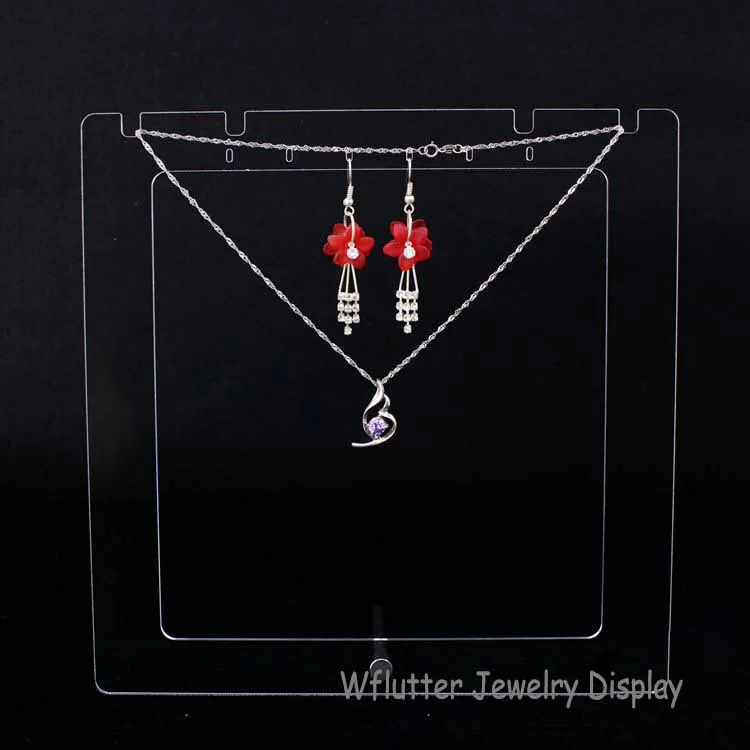 Acrylic Jewelry Necklace Showing Display Earring Stand Case Organizer Holder Jewerly Rack Shelf | Украшения и аксессуары