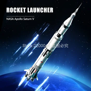 

IN STOCK 37003 1969Pcs Creative Ideas Series Saturn Launch Vehicle Set Building Block Bricks Kids Toys Christmas Gifts 21309
