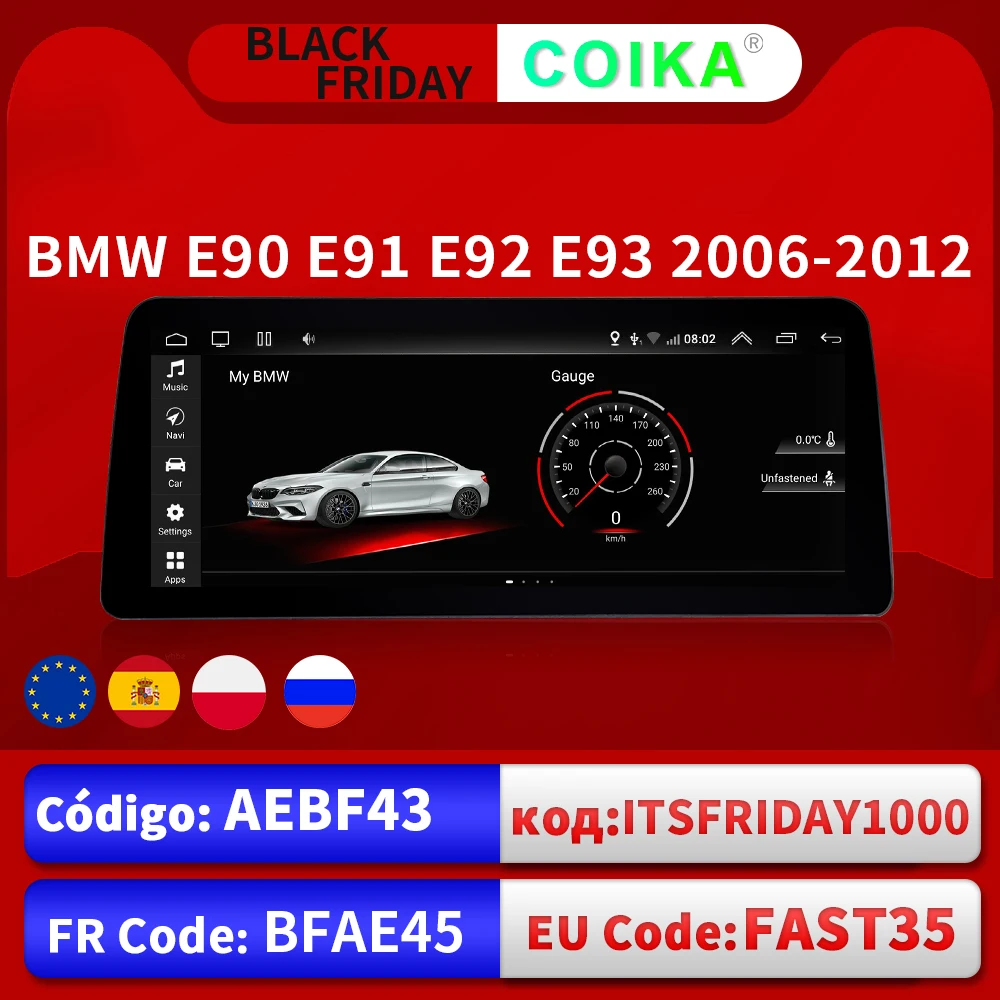 10 1-дюймовая 8-ядерная Система Android автомобильная фотосессия для BMW E90 E91 E92 E93 06-12 Wi-Fi